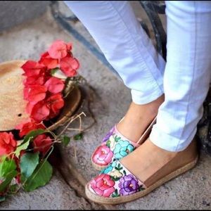 Mexican Embroidered Espadrilles.
